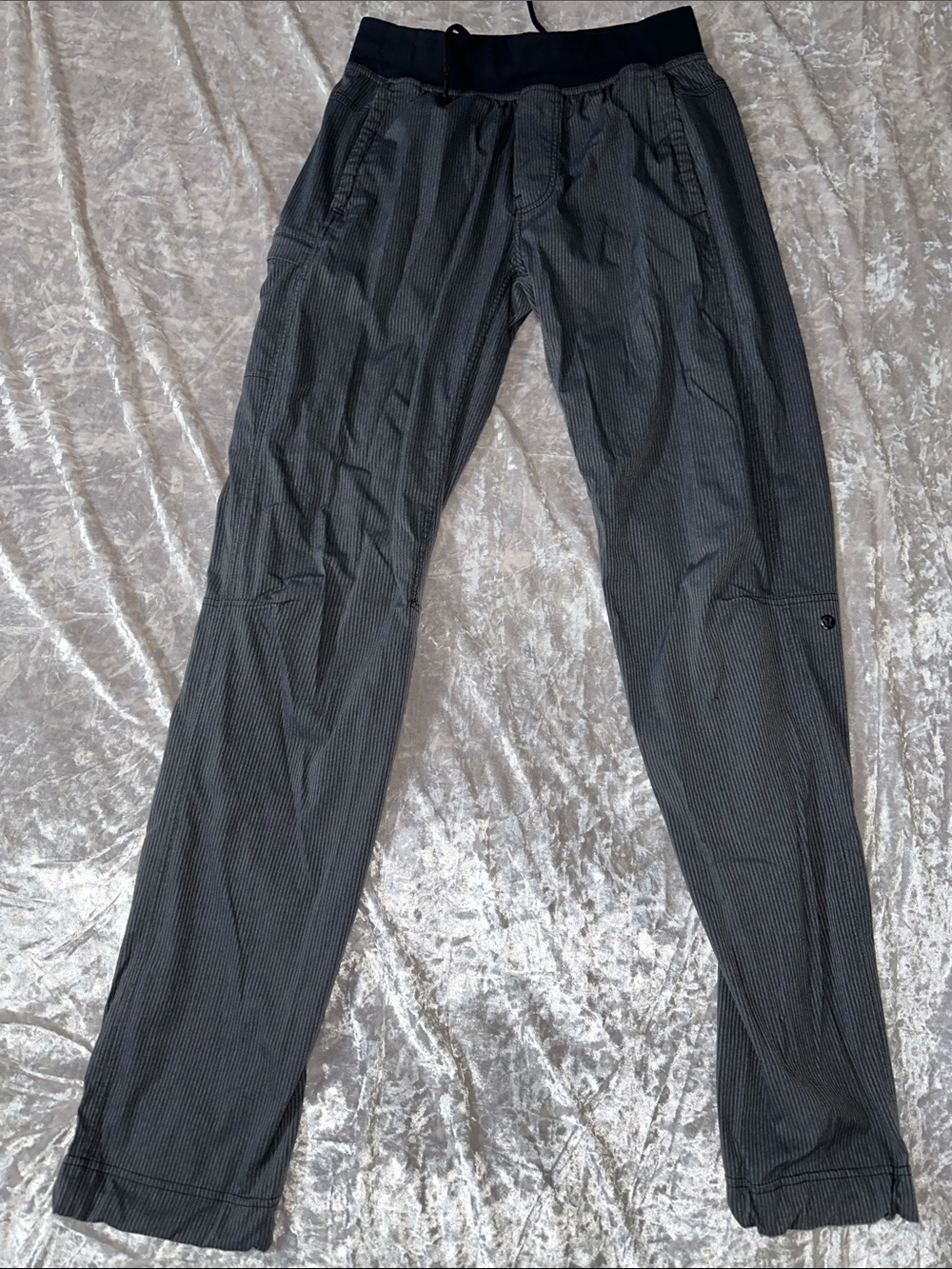 Lululemon unlined Pinstripe dance studio pants size small